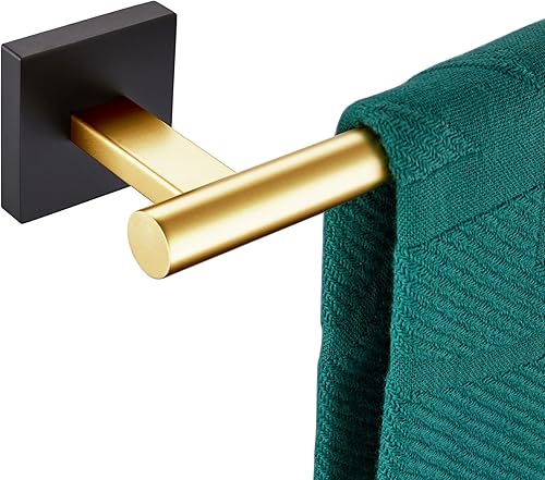 Miniatura 13 de KOKOSIRI Toallero de Barras de Toallas de Baño Negro Mate 61 cm Soporte de Toallas de Baño para Gabinete de Cocina de Acero Inoxidable B4005BK-L24