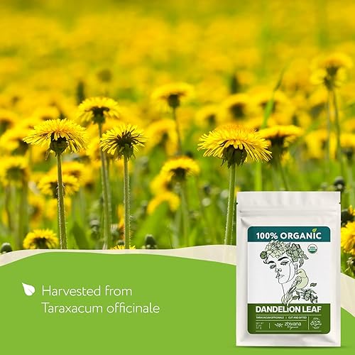 Miniatura 2 de Zhivana Organics - Paquete a granel de 5 libras de hHojas de diente de león orgánica, hojas secas sueltas, comestibles, para té, tinturas y uso