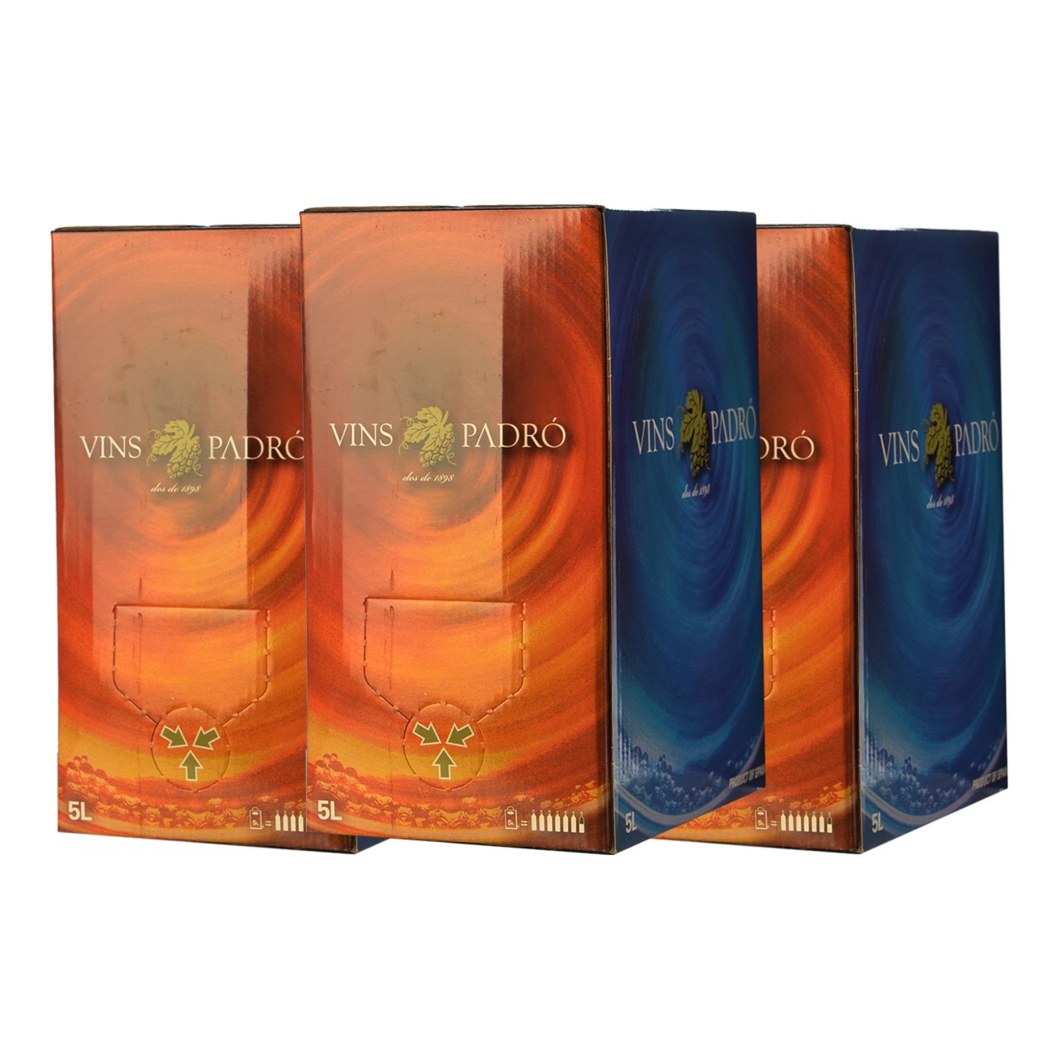 Padró Negre Bag in Box 5 L (Schachtel mit 3 Bag in Box von 5 L)