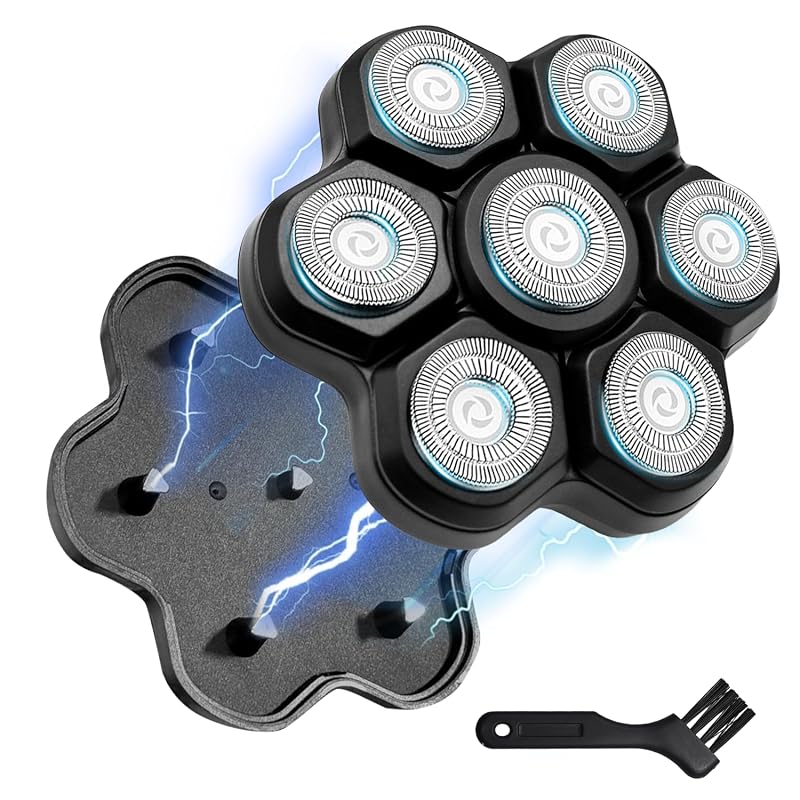 Cabeça de reposição magnética BOEEA UW-639A para barbeador elétrico rotativo, 7D, com escova