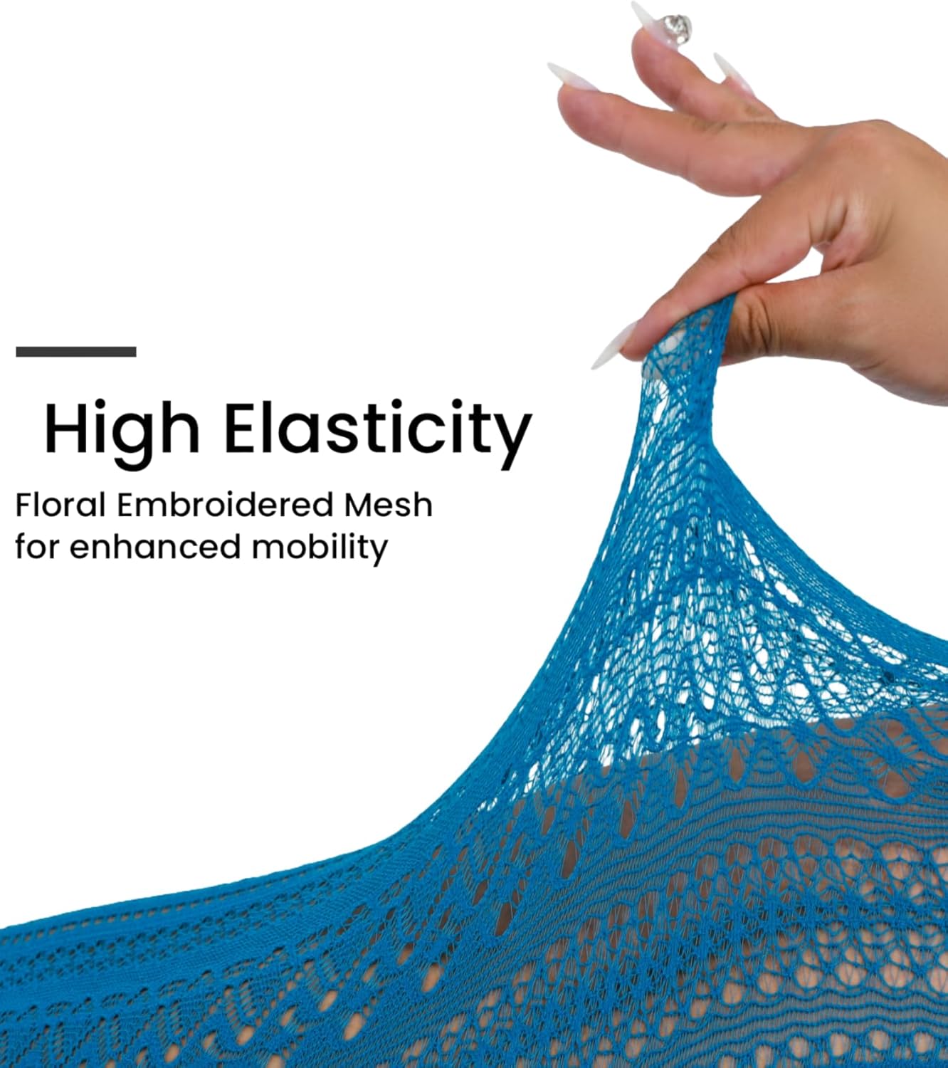 Stripe Lace Pattern Plus Size Tights High Waist Velvet Pantyhose Lace Fishnet Stockings Leggings - Image 2