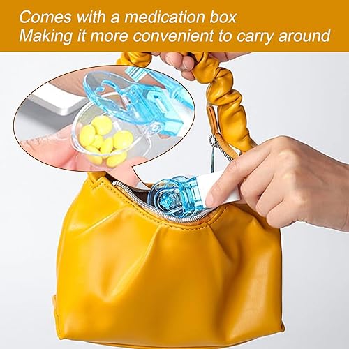Miniatura 5 de Pastillero portátil, herramienta portátil para pastillas, organizador de píldoras, herramienta de asistencia (3 piezas)