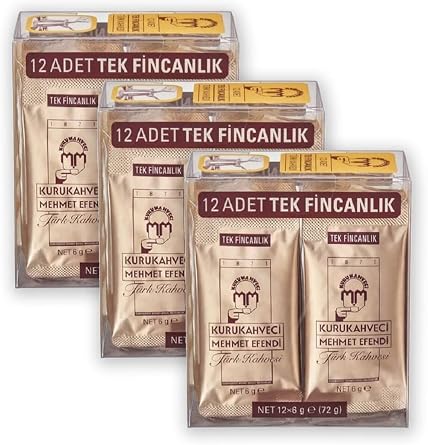 Kurukahveci Mehmet Efendi T rk Kahvesi Tek Fincanl k 12x6 Gr X 1 Paket 1 Paket i erisinde 12 Adet 3