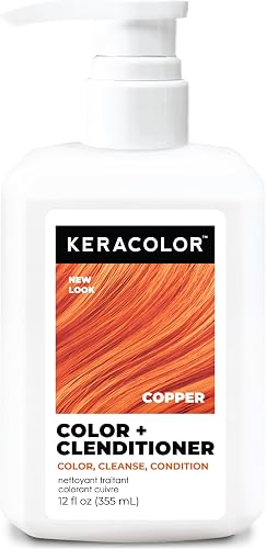 Keracolor Clenditioner Color Depositing Conditioner Colorwash, Copper, 12 fl. oz.