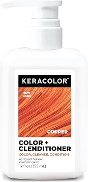 Keracolor Clenditioner Color Depositing Conditioner Colorwash, Copper, 12 fl. oz.
