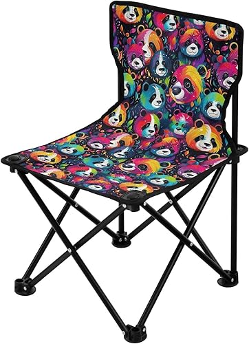 Al aire libre plegable lindo panda animal camping sillas para adultos silla de camping portátil silla de césped ligero 202a4946