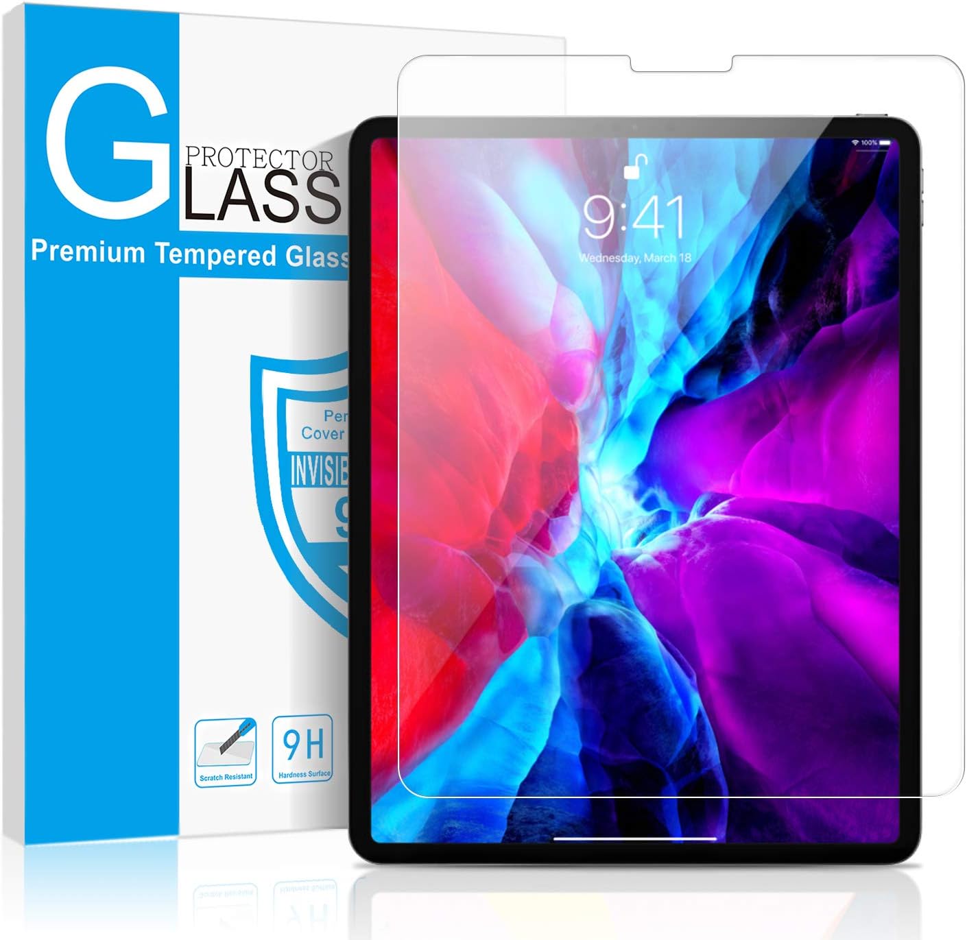 iPad Mini Screen Protector Ultra Sensitive/High Definition/Tempered Glass Screen Protector for iPad Mini,Compatible with Face ID&Apple Pencil[Easy to Install]