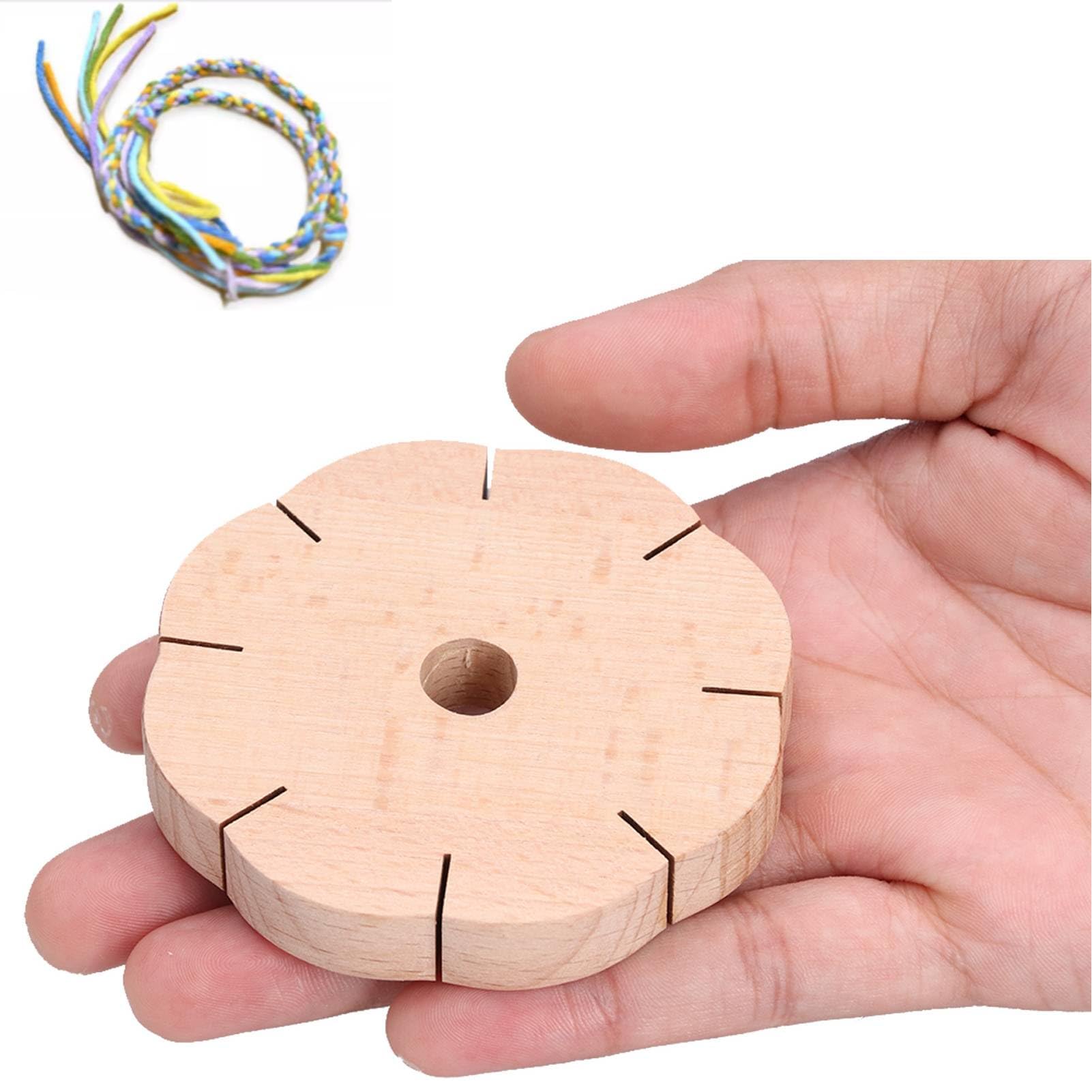 Amazon.com: HERCHR Kumihimo Wooden Braiding Disk, 8 Slots Round