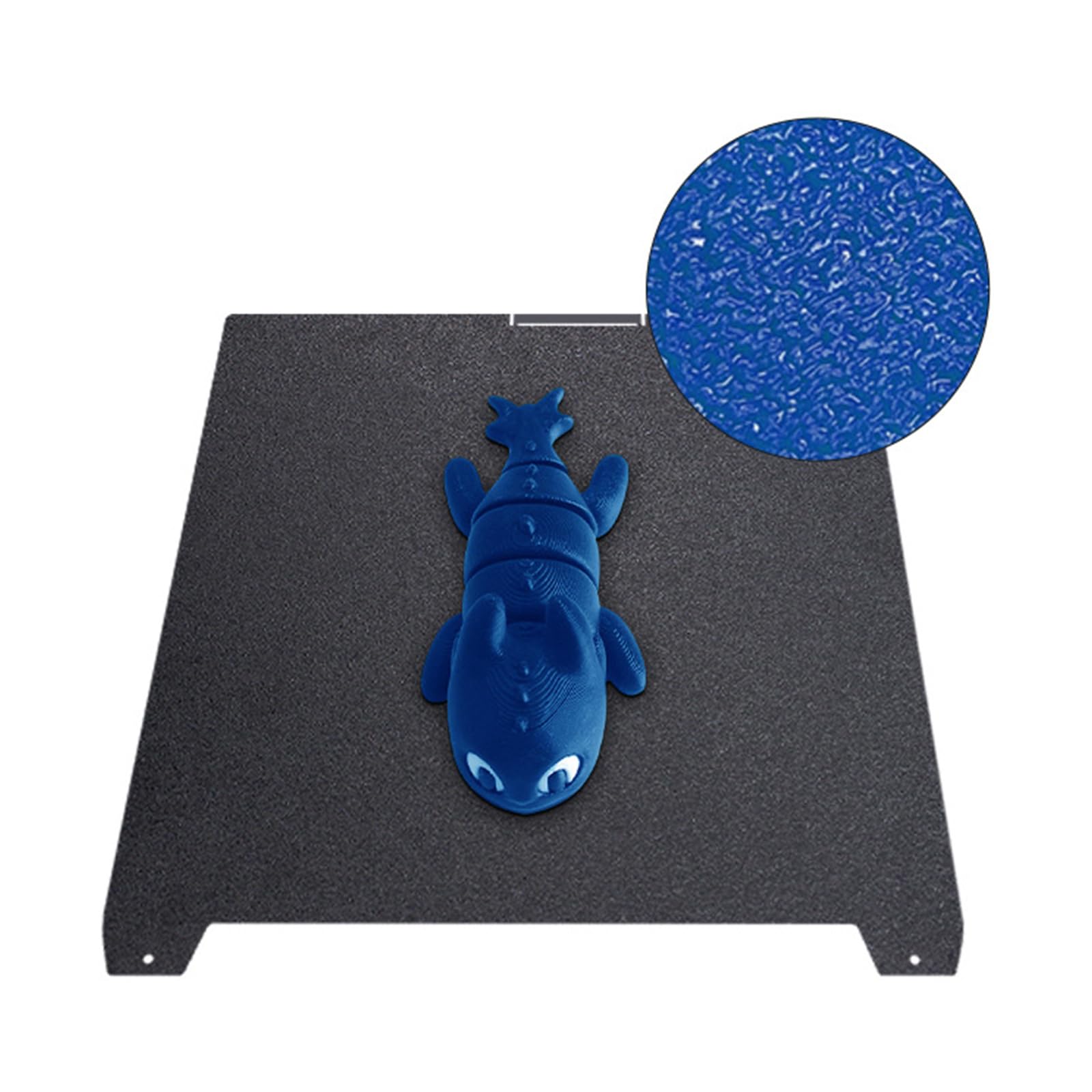 Bauplatte 370 x 370 mm, Druckplattform aus mattiertem Blech, hohe Festigkeit, Verschleißfestigkeit für 3D Drucker, Federstahlblech