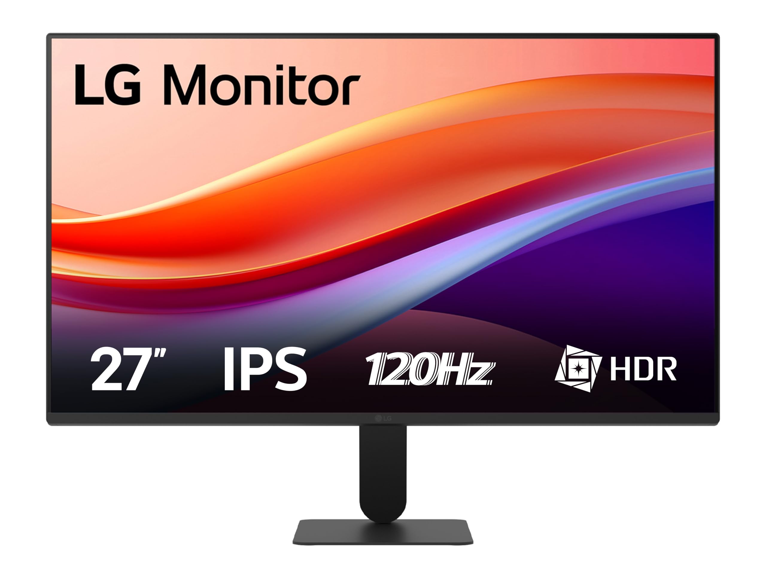 LG 27U411A Monitor 27" Full HD IPS, HDR 10, 120Hz, 1ms MBR, HDMI, D-Sub (VGA), Uscita cuffie, 1920x1080, sRGB 99%, Schermo Antiriflesso, Flicker Safe, Reader Mode, Nero