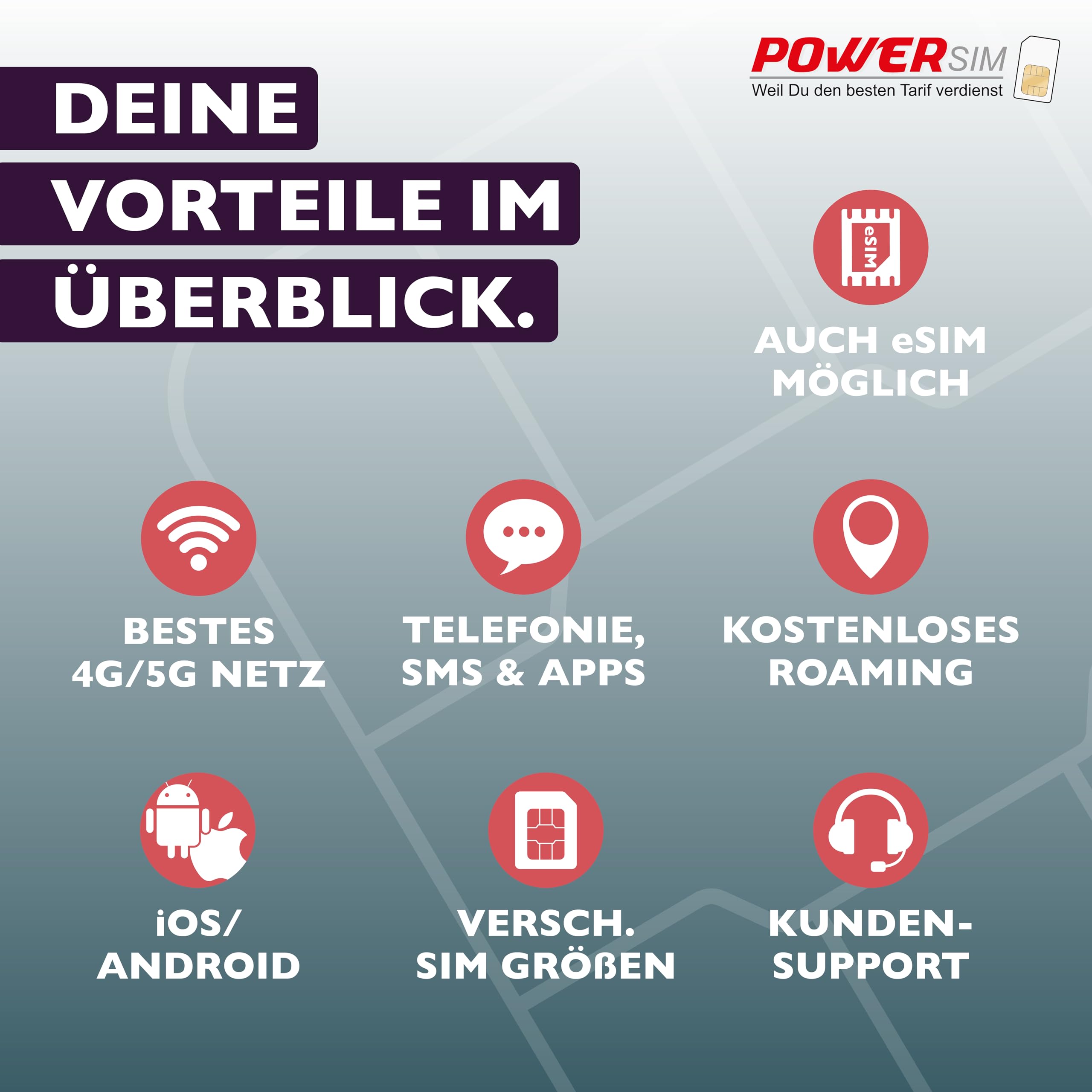 Prepaid-Karte für die USA, T-Mobile Netzabdeckung, eSIM 21 Tage
