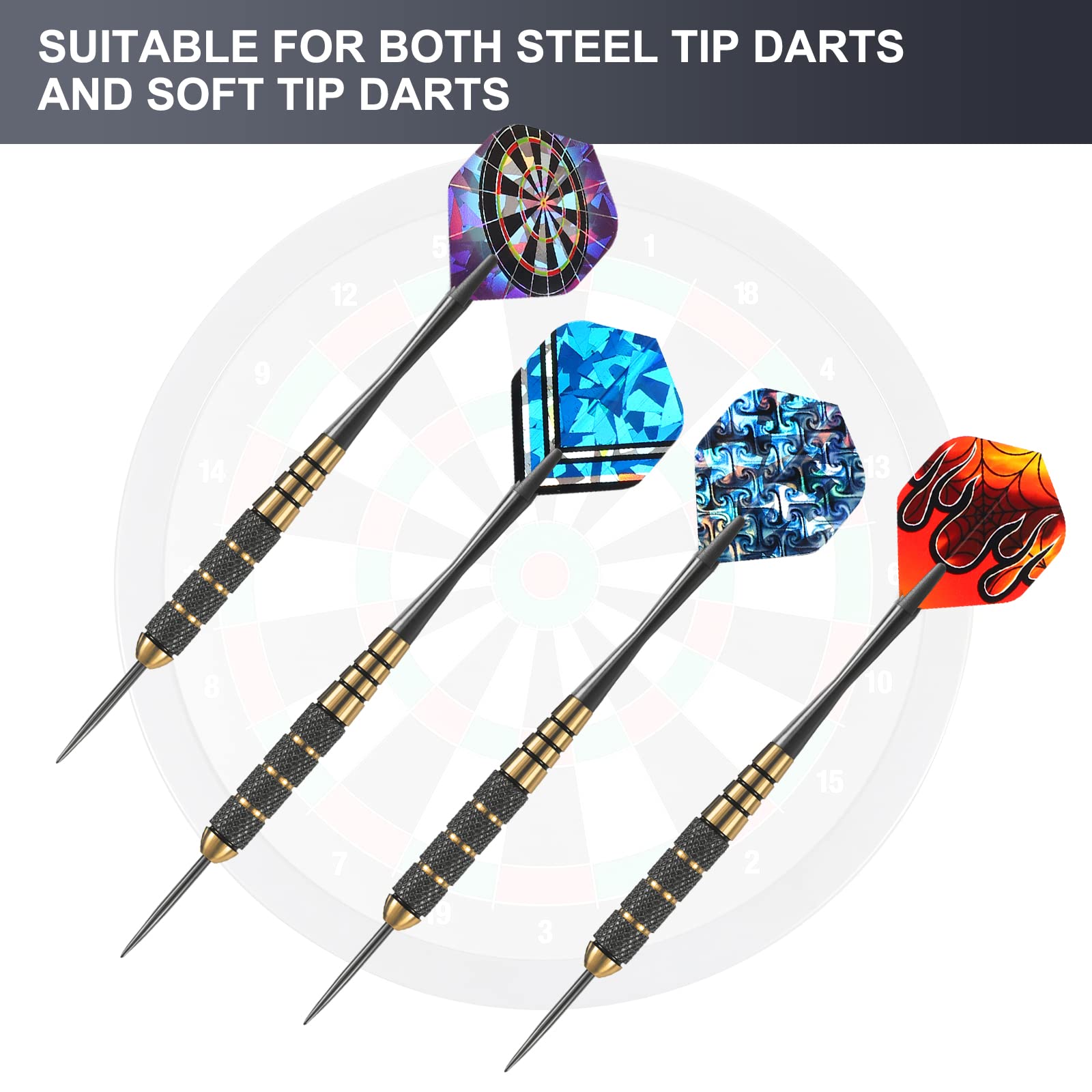 ABC Darts Flights Pentathlon HD150 - 10 Set (30 Alette) Per Freccette - Foto 11