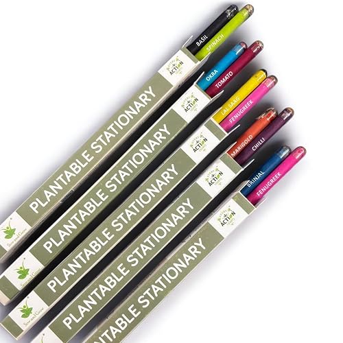 Sow and Grow Plantable Seed Pencils – 15 Boxes (2 Pencils per Box) | Eco-Friendly Stationery | Perfect for School Distribution, Return Gifts & Corporate Gifting | Sustainable & Biodegradable