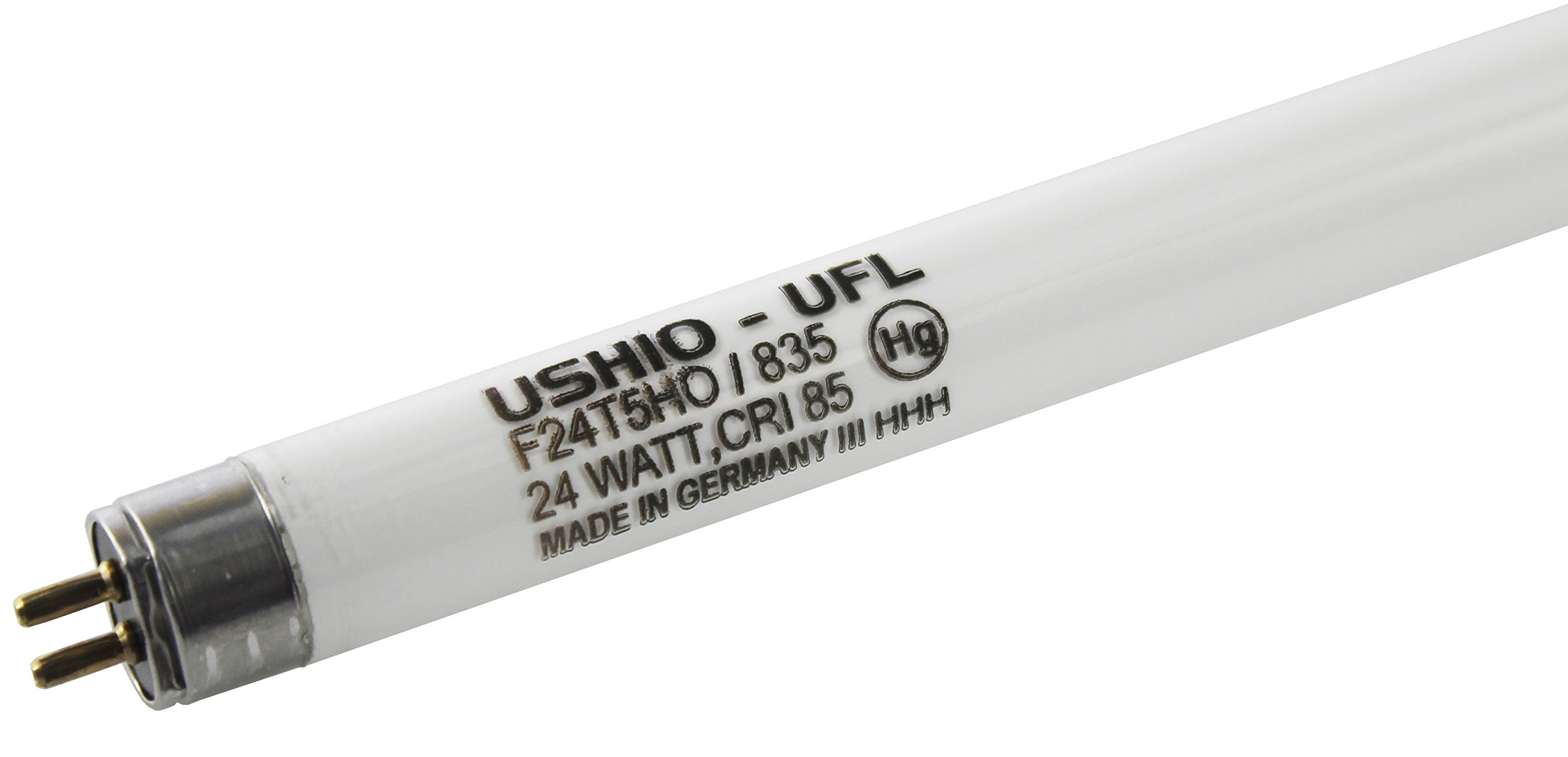 Ushio BC3184 3000461 - F24T5HO/835-24W - T5 High Output - 2000 Lumens - 3500K - 800 Series Phosphors