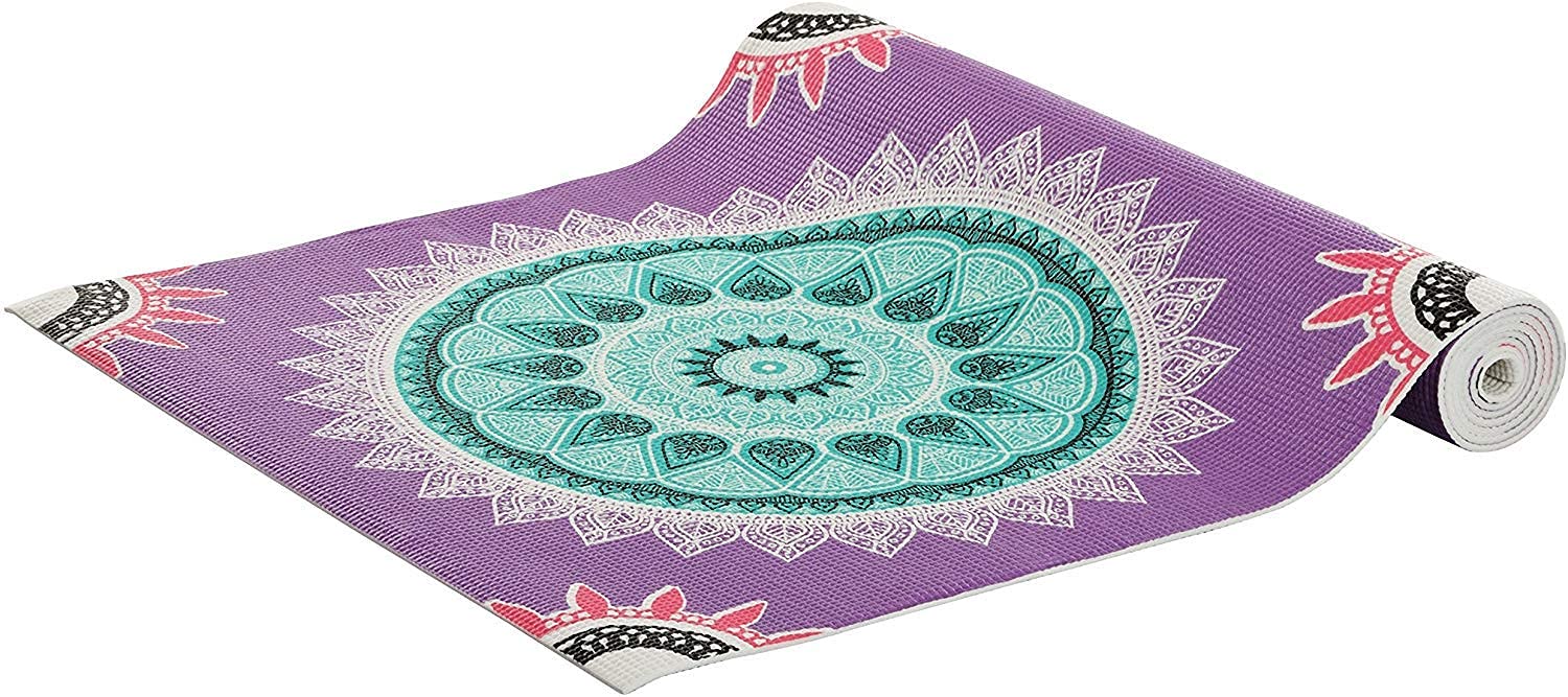 IRIS Printed 5 mm Extra Thick Yoga Mat High Density Non Slip Eco-Friendly Anti-Tear Floor Pilates Exercise Mat for Yoga, Workout, Fitness, 72 X 24-inch (Multicolour).-image-21