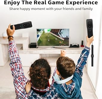 PENYUY Remote Controllers for Wii,Replacement Remote Game Controller Compatible with Nintendo Wii/Wii U, with Silicone Case and Wrist Strap (BLACK)