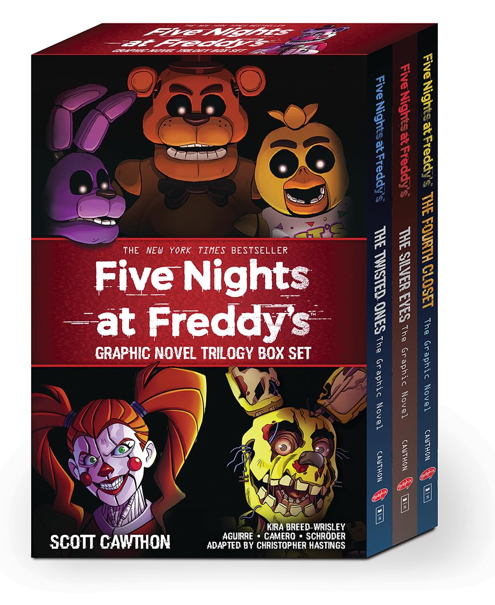 Cover image of Five Nights at Freddy's Graphic Novel Trilogy Box Set by Scott Cawthon & Kira Breed-Wrisley