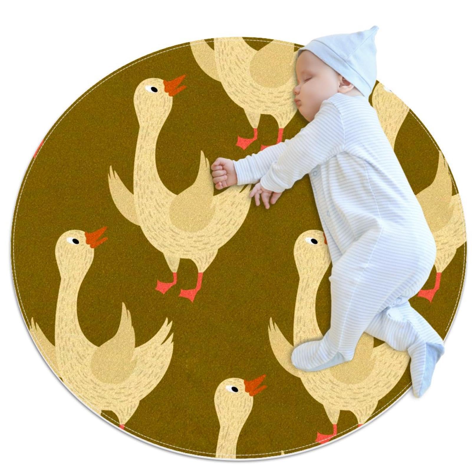 Tapis de bain oie évite les glissades dans la chambre enfant