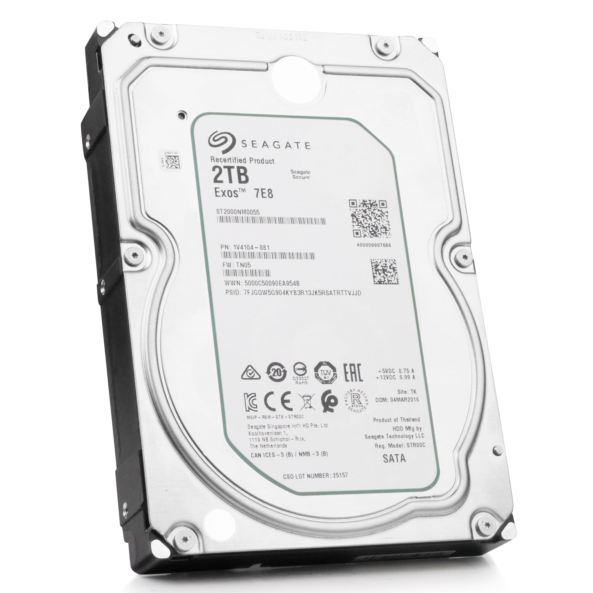 Amazon.com: Seagate ST2000NM0055 Enterprise Capacity 3.5'' HDD 2TB
