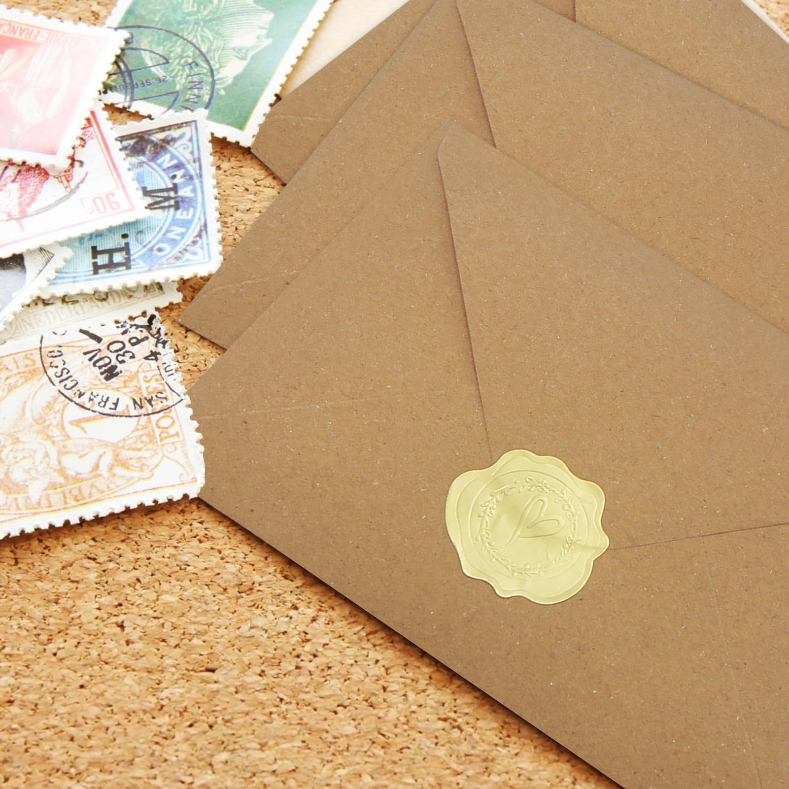 C6 Envelopes Vintage Brown Recycled 16.2 X 11.4 Cm 120 GSM