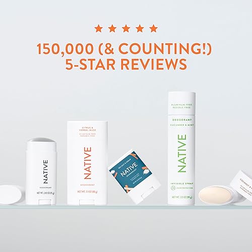Miniatura 8 de Native Deodorant - Desodorante natural con fragancias de temporada para mujeres y hombres, sin aluminio, con bicarbonato de sodio, probióticos,