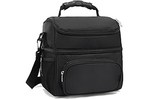 FlowFly Double Layer Cooler Insulated Lunch Bag Adult Lunch Box