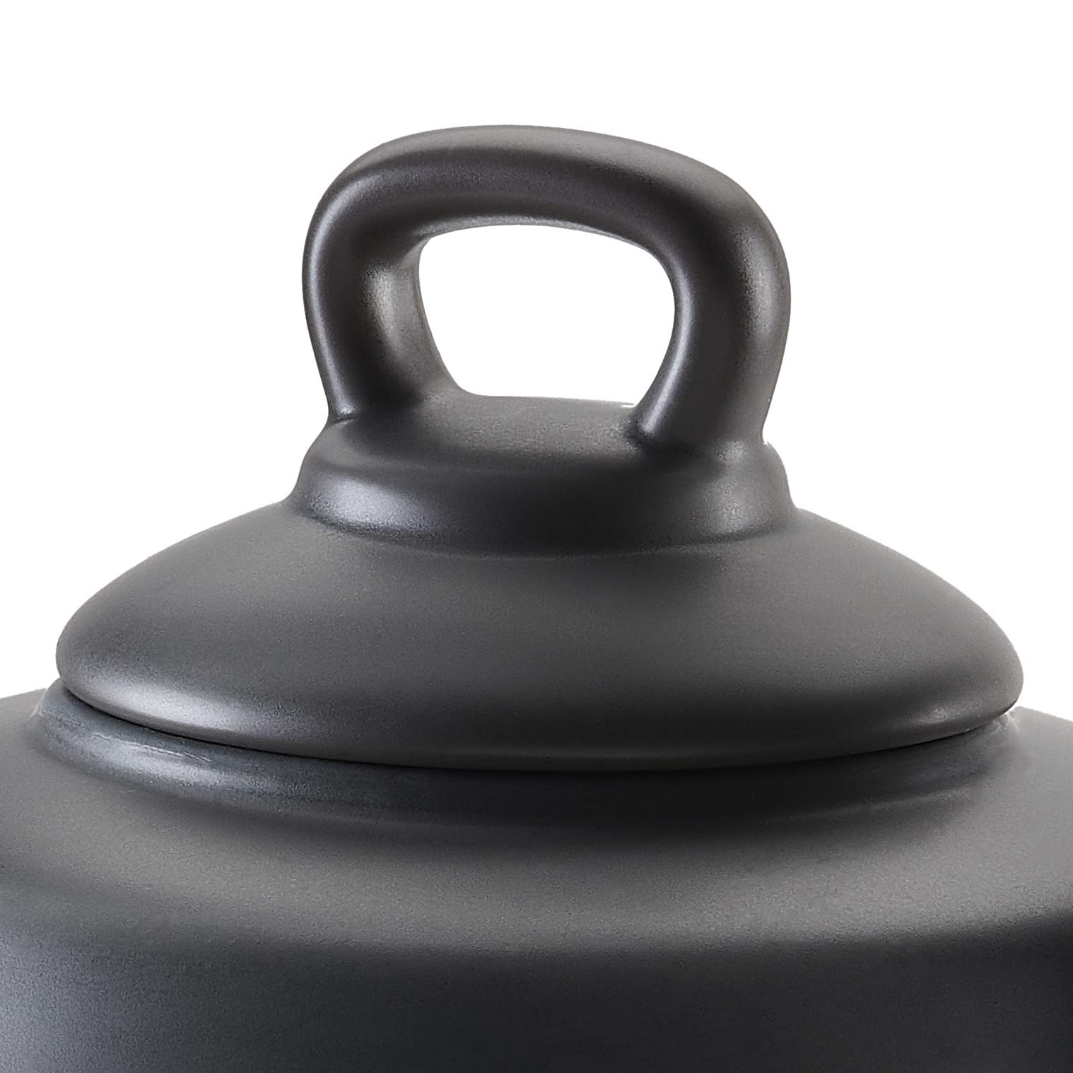 Czajnik ceramiczny "Tropeiro" w stylu retro, pojemność 2300 ml, grafitowy kolor do gazowej kuchenki elektrycznej