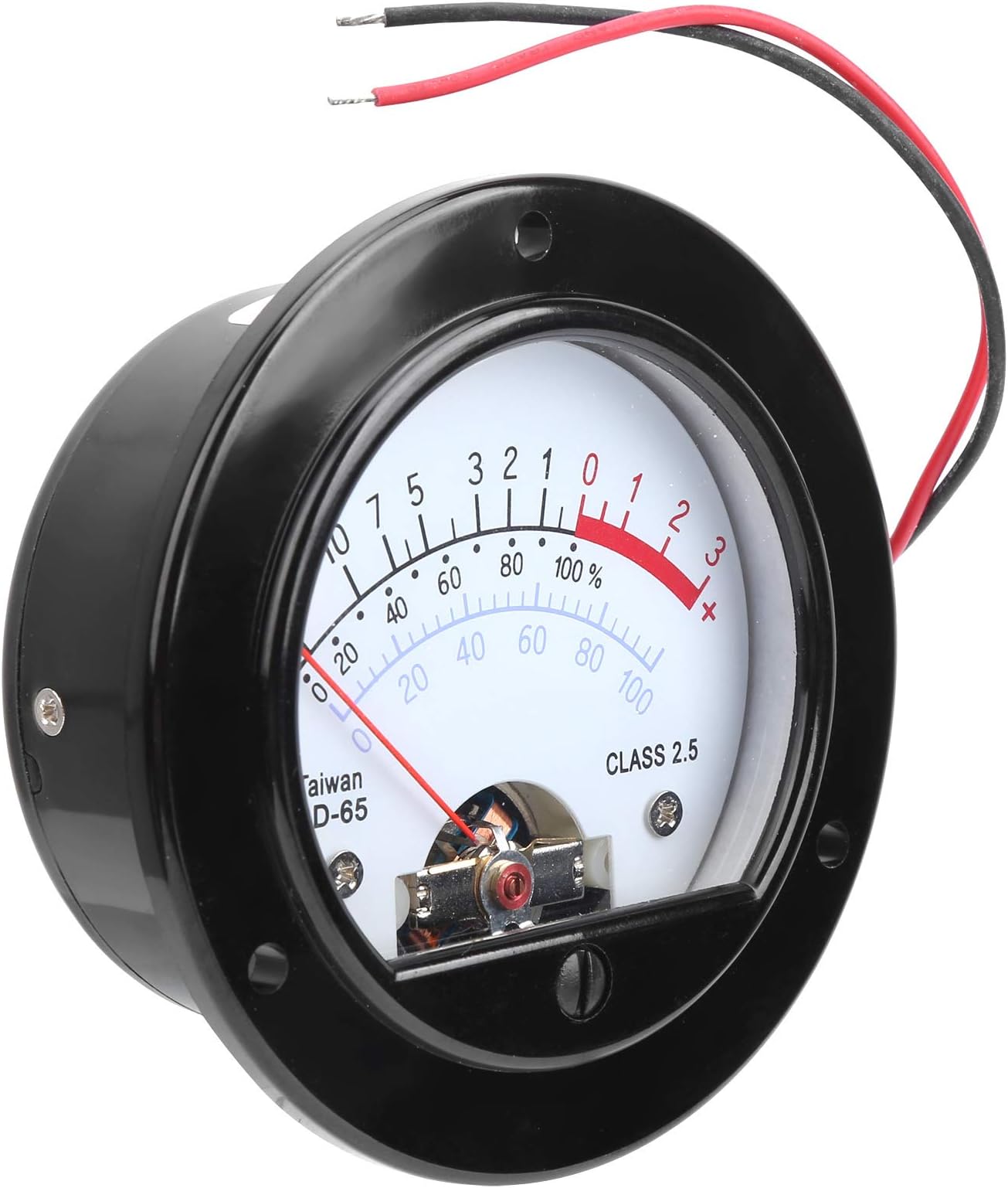EMUKOEP SD‑65 Pointer VU Meter Vintage Voltmeter Level Meter with Yellow Backlight