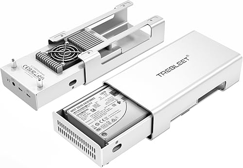 Miniatura 2 de USB4 40Gbps to U.2 NVMe SSD Enclosure Compatible with Thunderbolt 3, Up to 3000Mb/s Type C to U.2(SFF-8639) PCIe Adapter, Aluminum External 2.5” U.2