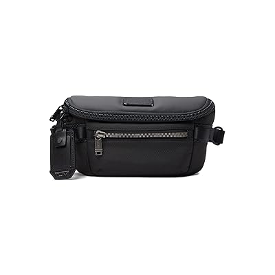 Tumi Classified Waist Pack Handbags Black, Nylon/Leather