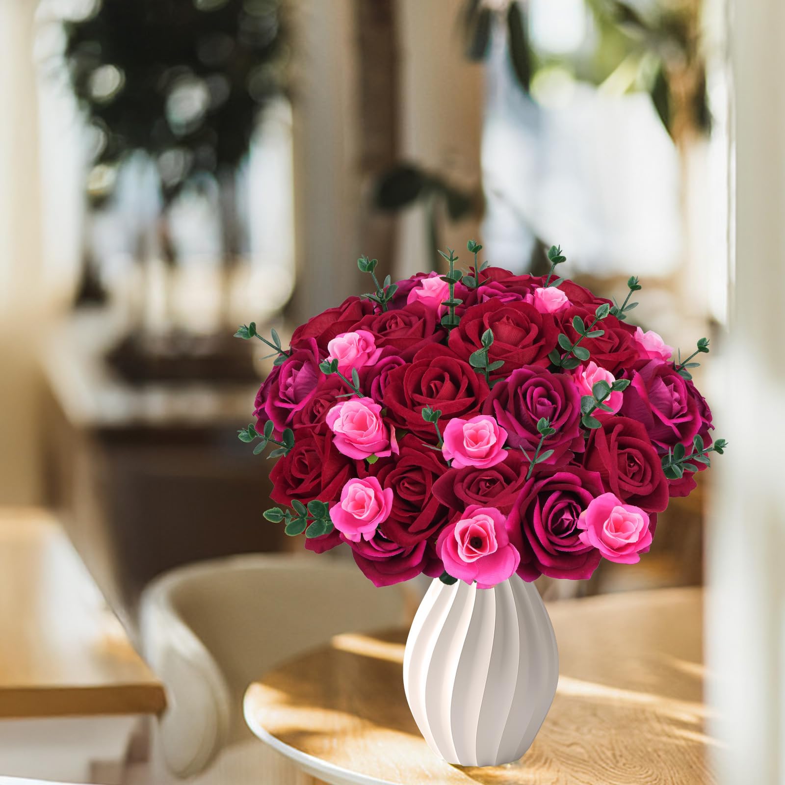 20 pz 3.5cm rose di seta teste di fiori artificiali decorazione di nozze decorazioni per la stanza della casa festa in giardino accessori per ghirlande di natale fai da te  15
