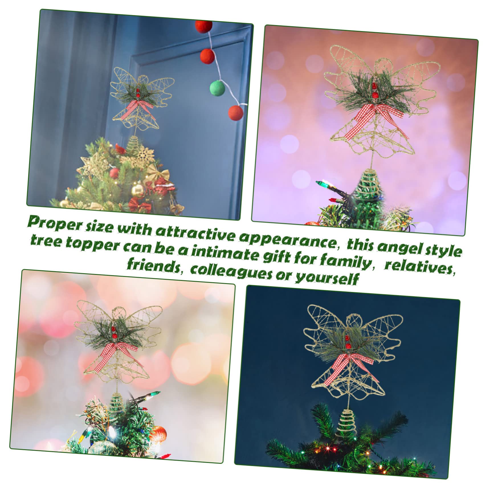 IMIKEYA Engel Für Weihnachtsbaumspitze 3 Stück Engel Baumspitze Stern Weihnachtse Eisen e Dekoration e Für Weihnachtsbaum Weihnachtsbaumdekoration