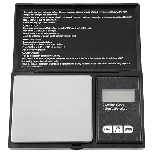 Mini báscula digital LED de alta precisión de bolsillo portátil Báscula electrónica de oro plata diamante joyería piedra escala (35.27 oz0.00 oz)