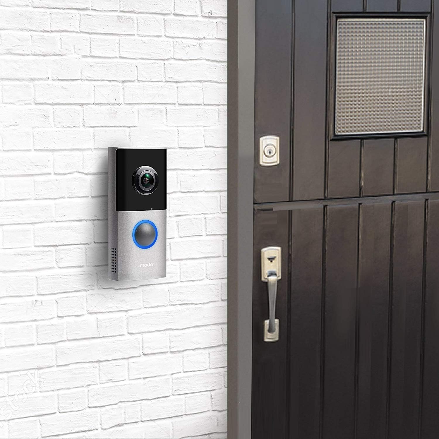 Zmodo Greet Pro Smart Video Doorbell, 1080p Security Camera w/ 180 Degree Viewing Angle, Works with Alexa (Echo Show/Fire TV)