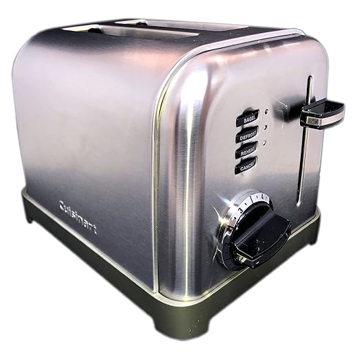 Torradeira Cuisinart Classic CPT-160BR 6 Níveis de Tostagem 1000W 110V Inox