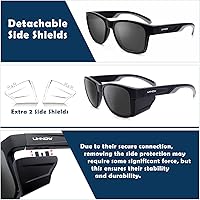 Vista 5 de UKNOW Safety Glasses - Anti Fog Lenses - Eye Protection with Side Shields - ANSI Z87.1 Protective Eyewear - UV Protection
