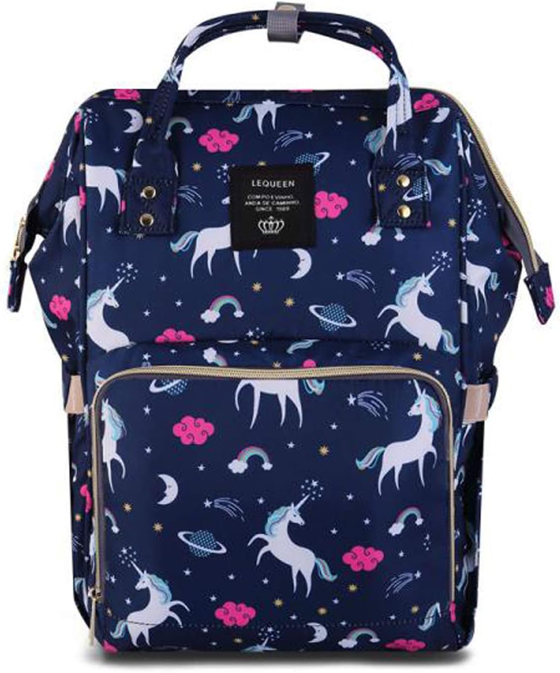 SAMAZ Unicorn Diaper Bag Large Nappy Bag Waterproof Multifunction Travel Backpack Fashion Mummy Daily Bag Durable Baby Bag for Mom Dad