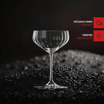 Spiegelau Coupette Glasses 310 ml Set of 4 LifeStyle 4450178 Cocktail Glasses Made of Crystal Glass Champagne Bowls Dishwasher Safe