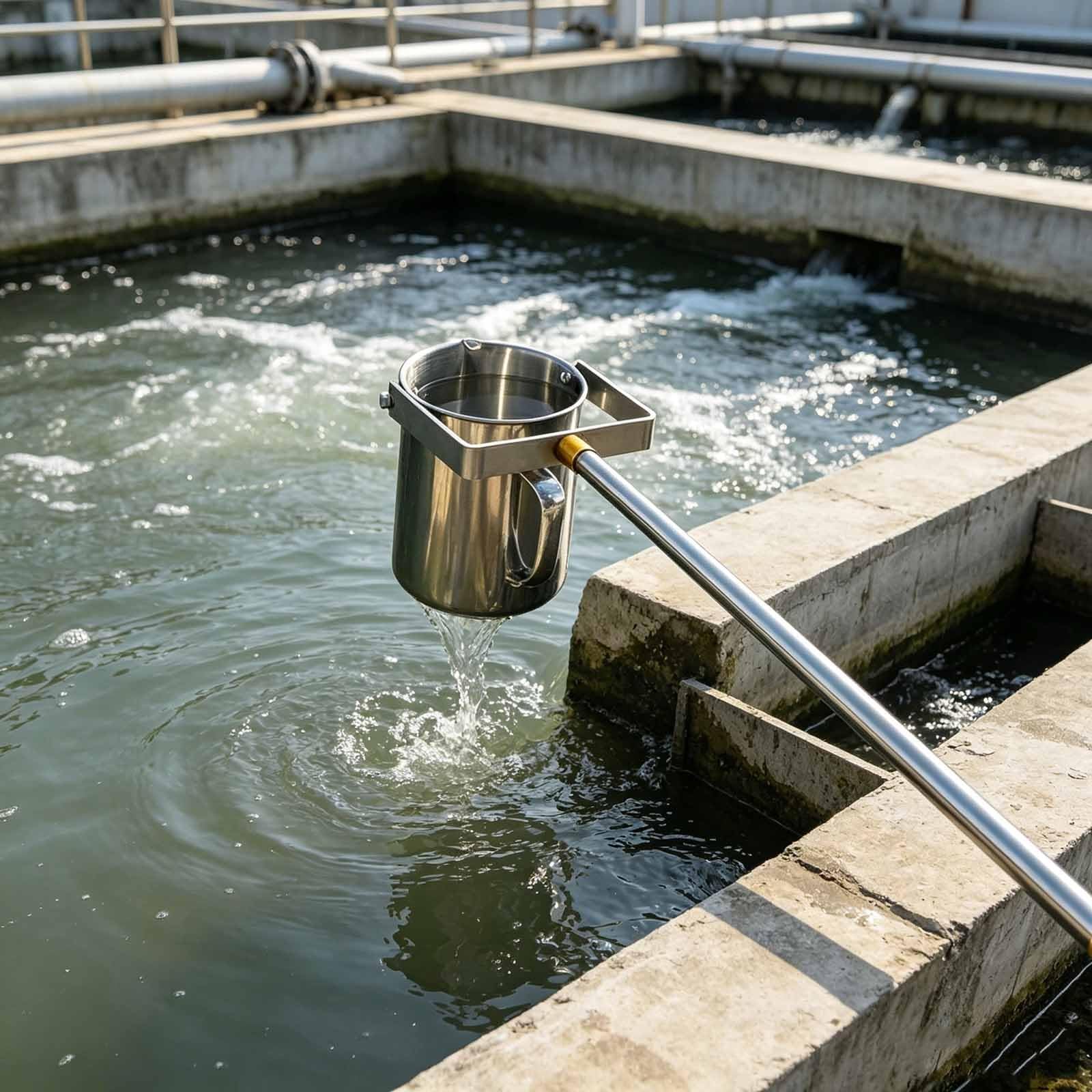 Dispositivo de Muestreo de Calidad Del Agua, Poste de Muestreo, Varilla Telescópica, Muestreador de Calidad Del Agua 500/1000ml(S1000ML,142-600cm/4.7-20ft)