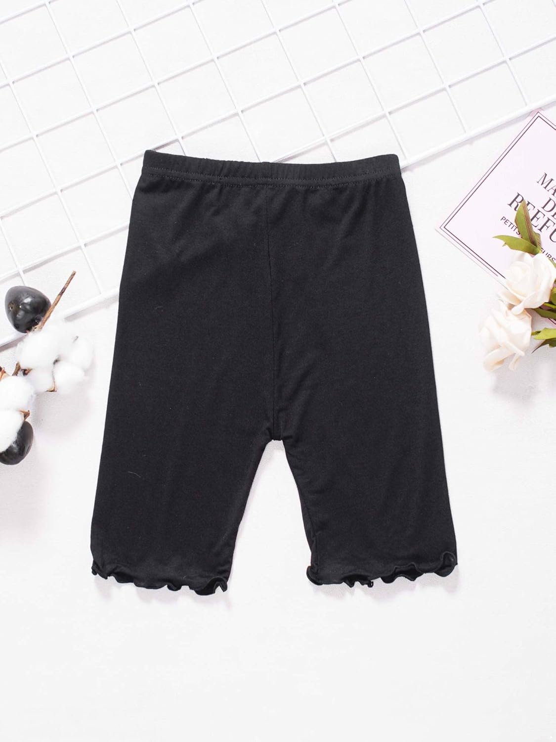 CHICTRY 6 Packs Toddler Girls Dance Shorts Candy Color Safety Bike Short Ruffle Hem Gymnastics Undershort : Clothing, Shoes & Jewelry