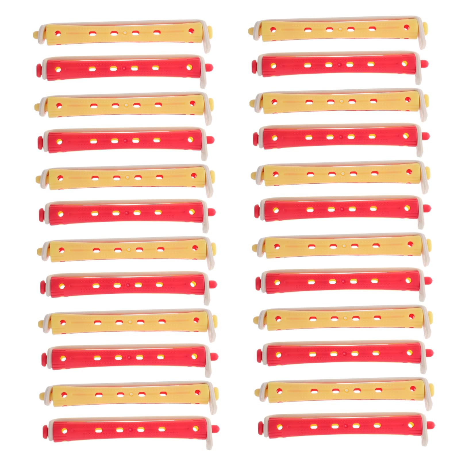 FOYTOKI 24pcs Small Hair Curler Rods Set Hair Perming Rods for Women for Curls Heatless Overnight Curls for Long