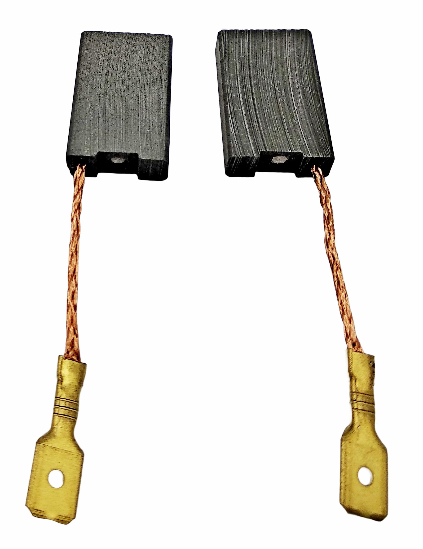 Lot de balais de charbon pour Metabo W22-230MVT, W24-180, WX24-180, W24-180, W24-230, WX24-230 Quick 6 x 16 x 27
