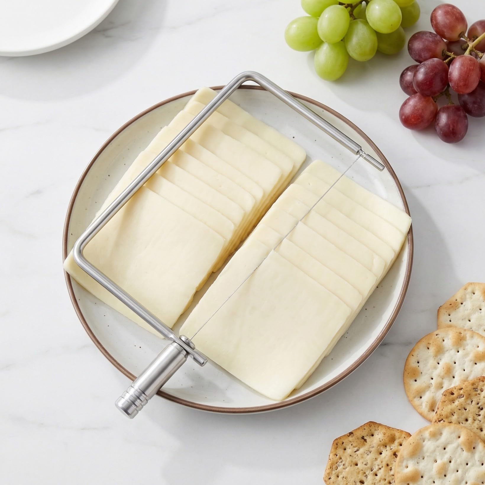 TOYANDONA 5 Stück Edelstahl Käsehobel für Blockkäse mit Ergonomischem Griff Handlicher Butter Käsedrahtschneider Kompakter Käseschneider für Partys und Dinner Einfach zu Handhaben und Sicher