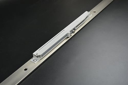 Miniatura 5 de TSQ04 - Herrajes para puerta corrediza de granero de níquel cepillado