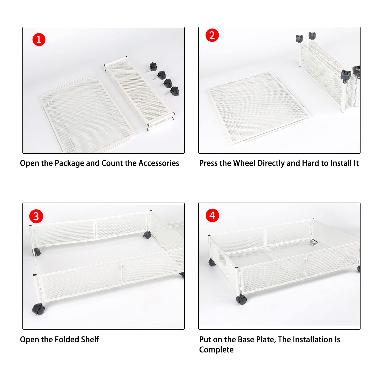 Contenitori Sottoletto con Ruote, Staccabile