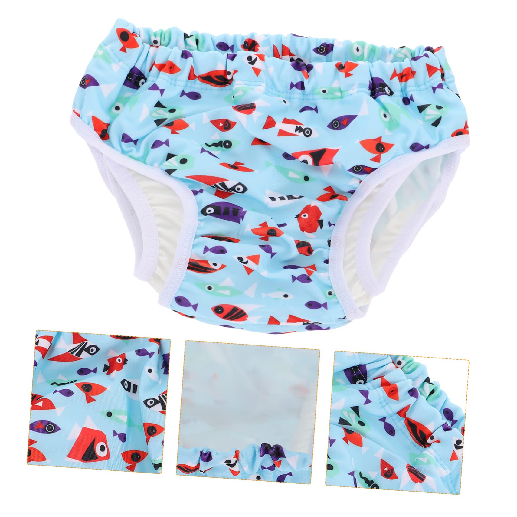 Abaodam 3piezas Pañal Bañador Reutilizable Para Bebés y Lavable Protección Para Piscina y Playa Diseño Cartoon