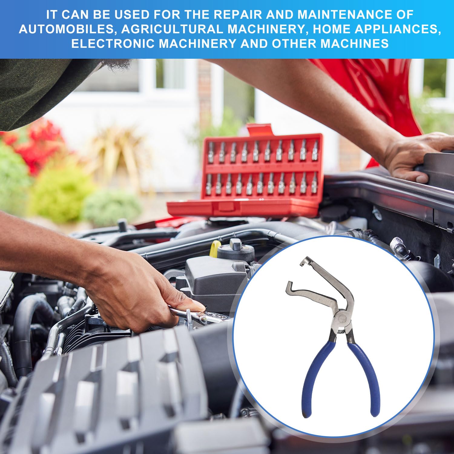 Gosknor 2st Elektrische Trennzange fürs Auto, Electrical Disconnect Pliers Metall Electrical Connector Pliers Kfz-Schlauchtrennwerkzeug für Stecker mit Drucklasche