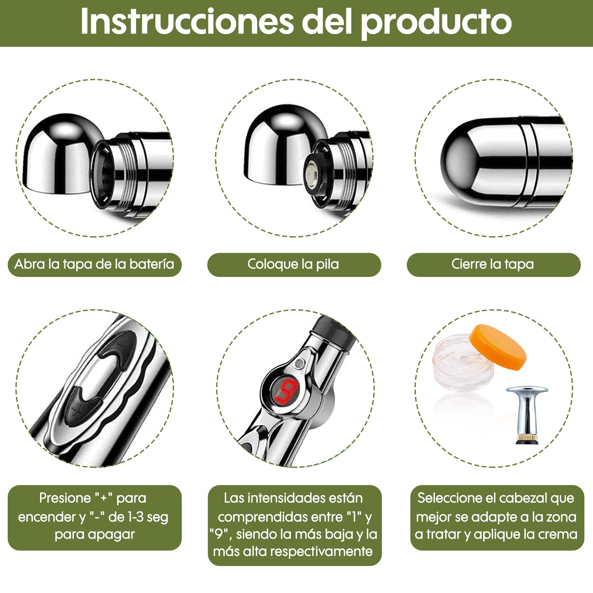 Pointer de Fisioterapia y Pluma de Acupuntura Eléctrica - Inyector de Acupuntura AcuPen, Masaje Pen para Acupuntura