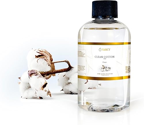 YANCY Clean Cotton Luxury Collection Fragrance Oil (4 oz), Crisp Linen Scent, Id