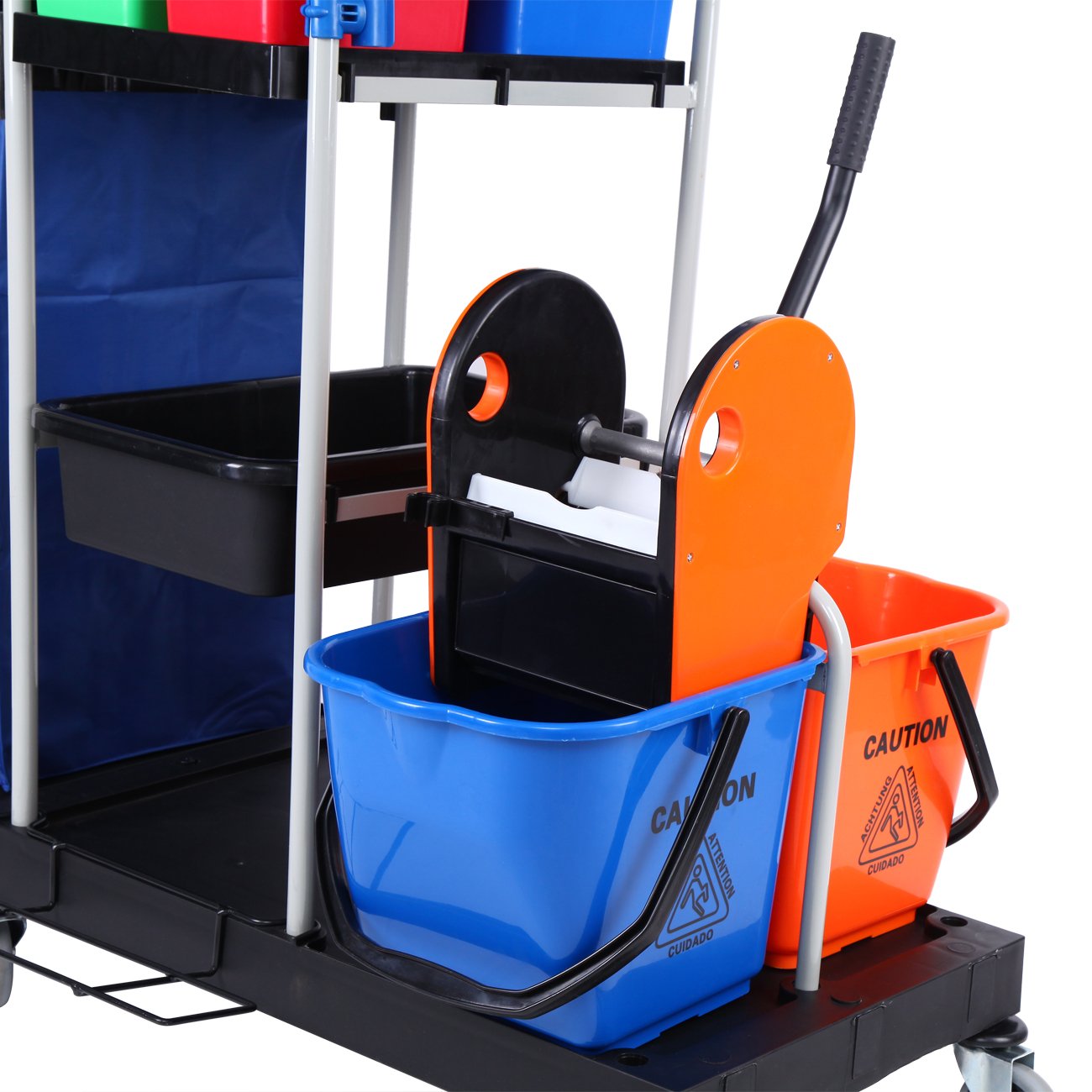 Buy Yonntech 3 Tier MultiPurpose Shelf Janitorial Cleaning Trolley